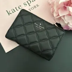【新品】kate spade 財布 折り財布 キルティング ブラック