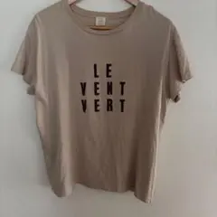 SLOBE IENA USAコットンロゴプリントTEE ベージュのサムネイル