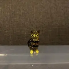 フクロウ　ガラス細工