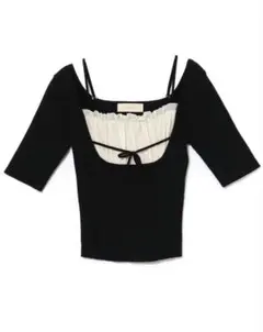 andmary Mew frill tops black - メルカリ