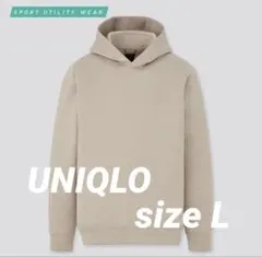 ユニクロ ウルトラストレッチドライスウェットプルパーカ 長袖 メンズ Lサイズ
