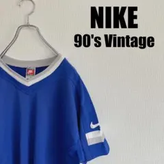 NIKEゲームシャツSPORTS銀タグ90sナイキTEAMフットボール美品XXL