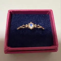 ま*お様 アガットクラシック サファイア×ダイヤモンドリング 11号 K14 ま*お様 アガットクラシック サファイア×ダイヤモンドリング 11号 K14
