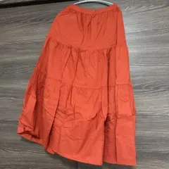 BANANA REPUBLIC オレンジ フレアスカート XSのサムネイル