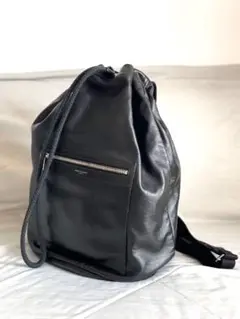 Saint Laurent レザー巾着バッグ (メンズ)