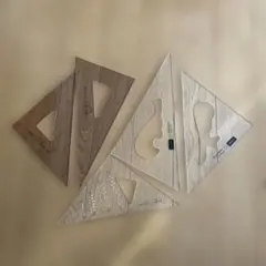 UCHIDA約28c &コクヨ20c　他１点 三角定規 計５点