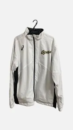 JOC 大阪北　バレーボール　ウォームアップジャケット ホワイト　アシックス