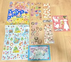 【平成レトロ】クリスマスシールセット ダッフィーフレンズ限定ハガキ付き