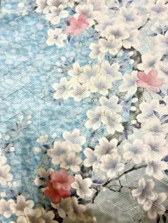 【値下げ】着物　反物　羽織　子ども用　ドレス　ゆめかわ　生地　リメイク　シルク