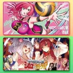 2点 デスクマット 麻雀ファイトガール ミツモト ダイア QMA ボンバーガールのサムネイル