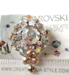 SWAROVSKI クリスタルブローチ