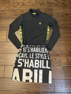 ルコックスポルティフゴルフ　スカート&モックネックのセット　春ゴルフウェア