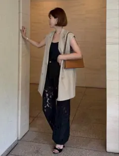 シーニュ cygne Julie ジレ　ベージュ　美品 シーニュ cygne ジレ Julie ベージュ 美品 - メルカリ
