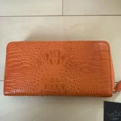 未使用 イビザ パイソンレザー ワインレッドファスナー長財布 - メルカリ
