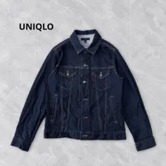 ユニクロ ストレッチ デニムジャケット Gジャン XL 濃紺 409314