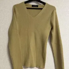 GREEN LABEL RELAXING リブニット　ラメ