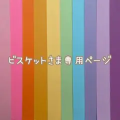 ビスケット専用ページ用紙 10枚セット