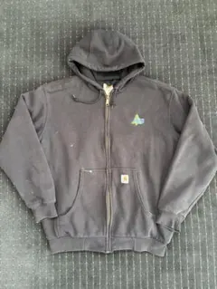 Carhartt フルジップパーカー　企業系　裏サーマル j149 BLK