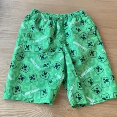 美品❣️マインクラフト マイクラ 水着 サーフパンツ 140 クリーパー　グリーン