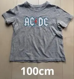 babyGAP AC/DC ロゴ Tシャツ グレー 100cm