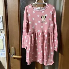 H&M ミニーマウス 水玉ワンピース 122cm