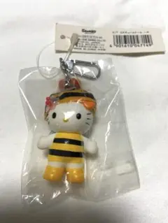 新品未開封　サンリオ　キティ　マスコットキーホルダー　蜂　ハチ　1998年