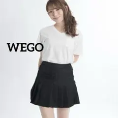 186 美品✨️WEGO 無地プリーツミニスカートのサムネイル