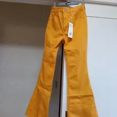 AZUL イエロー ブーツカットデニム Mサイズ