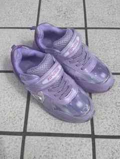 女の子【光る運動靴】20.0cm パープル