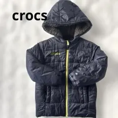 crocs ボアジャケット　フード付き　ボアジャンパー　防寒 コート　裏ボア