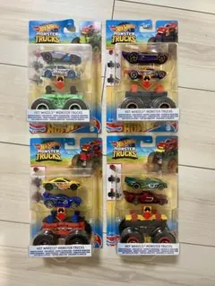【新品】日本未発売・4台セットHotWheels モンスタートラック