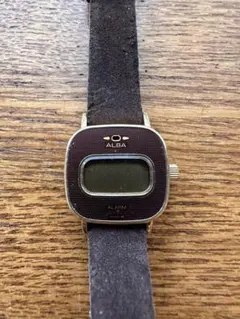 【ジャンク／レトロ】ALBA デジタル腕時計 アラーム SEIKO系 昭和レトロ