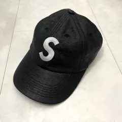 Supreme Raffia S Logo 6-Panel Black
