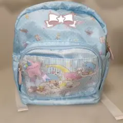 【新品未使用タグ付き✨】サンリオ　キキララ　リトルツインスターズ リュック　水色