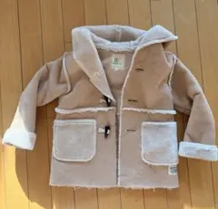 BEAMS mini フリースコート 110cm ベージュ