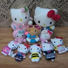 ハローキティー ぬいぐるみ/マスコット10点セット