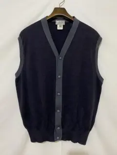 UNFOLK Giza cotton vneck knit vest - メルカリ