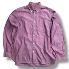 90s OLD GAP 紺タグ BDシャツ 紫 フェード良色 S大きめ