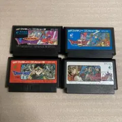 ドラゴンクエストⅠ.Ⅱ.Ⅲ.Ⅳ 4本セット　ファミコンソフト　エニックス