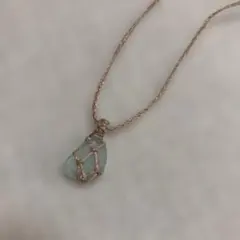 シーグラス ネックレス マクラメ編み