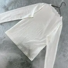 CINEMA CLUB 長袖トップス サイズM ホワイト ✨良品✨