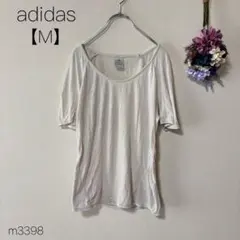 adidas アディダス　半袖カットソー　綿混　スポーツウェア　ベージュ　【M】