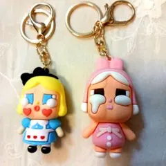 【新品】CRY BABY うさぎ＆アリス キーホルダー２点セット クライベイビー