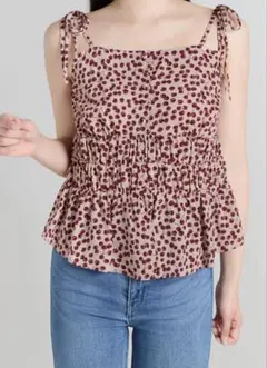 Herlipto Cherry Pattern Strap Top S新品タグ付 - メルカリ