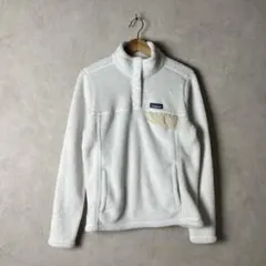 Patagonia パタゴニア リツール スナップT 白 ボアフリースジャケット