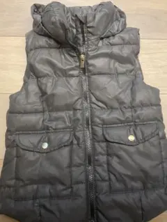 ZARA GIRLS チャコールグレー 中綿ベスト S 122cm ザラキッズ