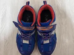 SHUNSOKU キッズシューズ 青赤 ベルクロ　20.0cm EEE 瞬足