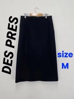 DES PRES 大人綺麗め　背面ダブルスリット入りタイトスカート【中古】D64のサムネイル