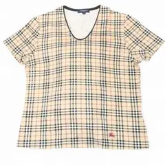 BURBERRY LONDON ノバチェック 半袖トップス M 美品 ストレッチ