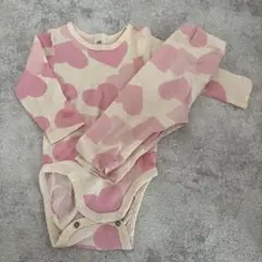 H&M ハート柄ロンパース レギンスセット 6M